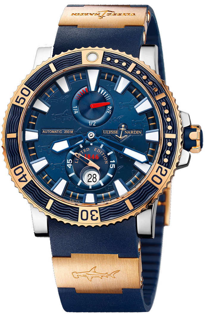 Ulysse Nardin Marine Watches Mens Blue Self winding Automatic 265-91LE-3 Watch