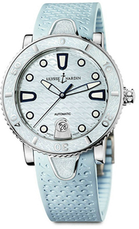 Ulysse Nardin Marine Watches Ladies Mother of Pearl Blue Self winding Automatic 8103-101-3-03 Watch