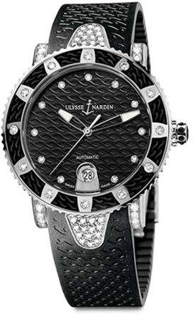 Ulysse Nardin Marine Watches Ladies Black Self winding Automatic 8103-101EC-3C-12 Watch