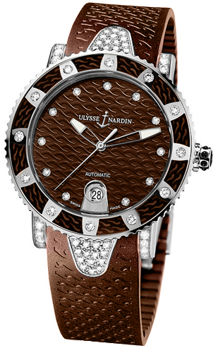 Ulysse Nardin Marine Watches Ladies Brown Self winding Automatic 8103-101EC-3C-15 Watch