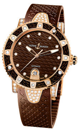 Ulysse Nardin Marine Watches Ladies Brown Self winding Automatic 8106-101EC-3C-15 Watch