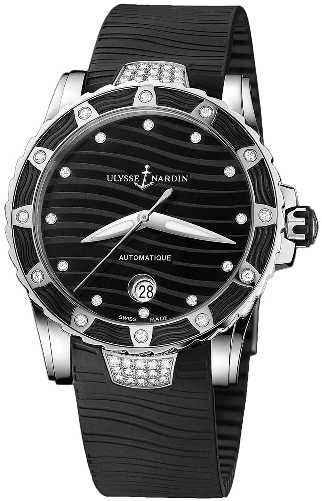 Ulysse Nardin Marine Watches Ladies Black Self winding Automatic 8153-180E-3C-12 Watch