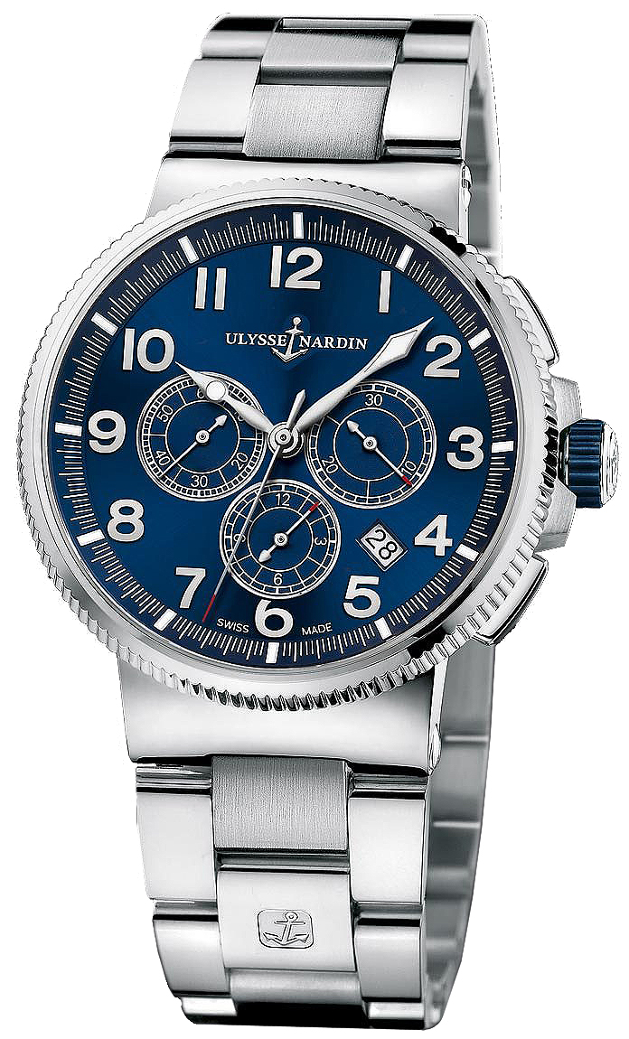Ulysse Nardin Marine Watches Mens Blue Self winding Automatic 1503-150-7M-63 Watch