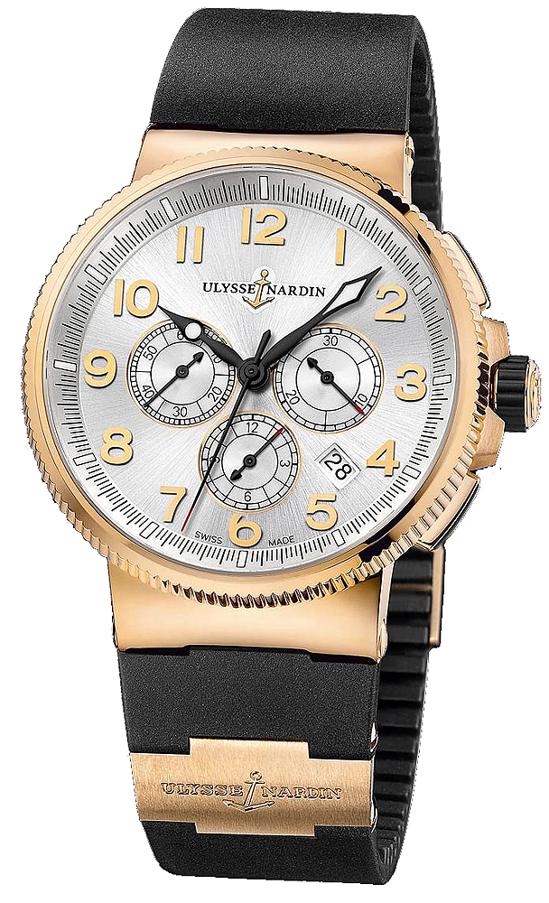 Ulysse Nardin Marine Watches Mens Silver Self winding Automatic 1506-150-3-61 Watch