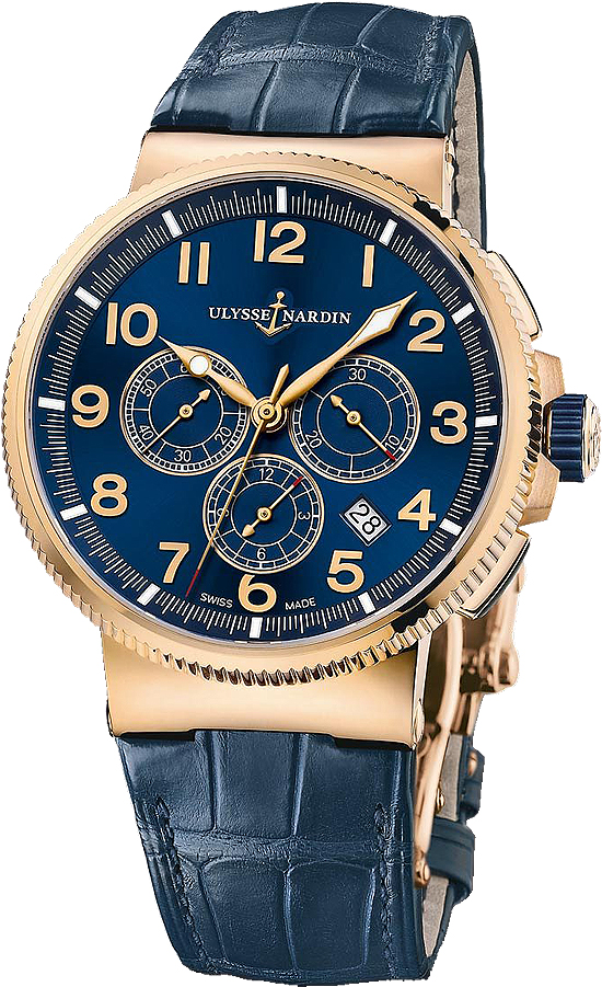 Ulysse Nardin Marine Watches Mens Blue Self winding Automatic 1506-150-63 Watch