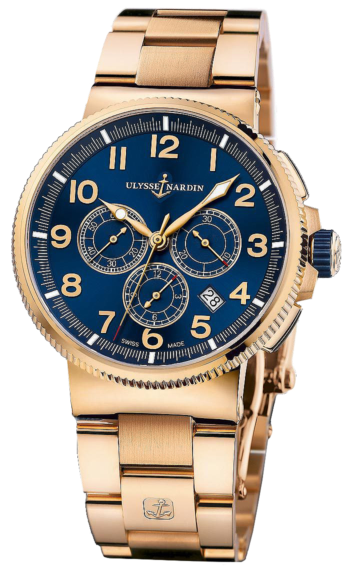 Ulysse Nardin Marine Watches Mens Blue Self winding Automatic 1506-150-8M-63 Watch