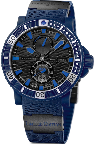 Ulysse Nardin Marine Watches Mens Black Self winding Automatic 263-97LE-3C Watch