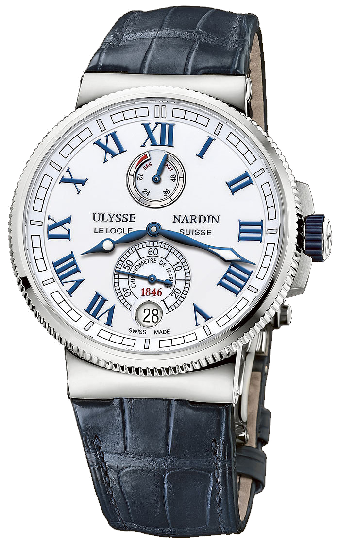 Ulysse Nardin Marine Watches Mens White Self winding Automatic 1183-126-40 Watch