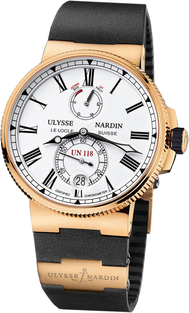 Ulysse Nardin Marine Watches Mens White Self winding Automatic 1186-122-3-40 Watch