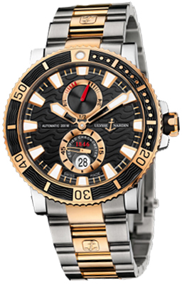 Ulysse Nardin Marine Watches Mens Black Self winding Automatic 265-90-8-92 Watch