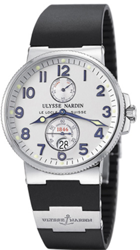 Ulysse Nardin Marine Watches Mens Silver Self winding Automatic Chronometer 263-66-3 Watch
