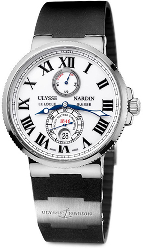 Ulysse Nardin Marine Watches Mens White Self winding Automatic Chronometer 263-67-3-40 Watch
