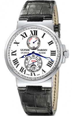 Ulysse Nardin Marine Watches Mens White Self winding Automatic Chronometer 263-67-40 Watch