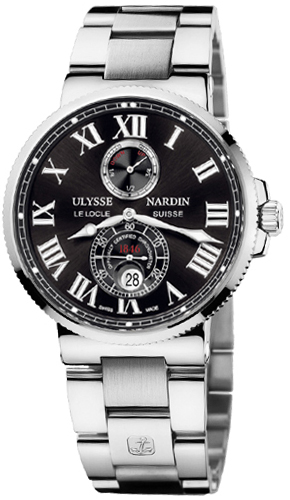 Ulysse Nardin Marine Watches Mens Black Self winding Automatic 263-67-7-42 Watch