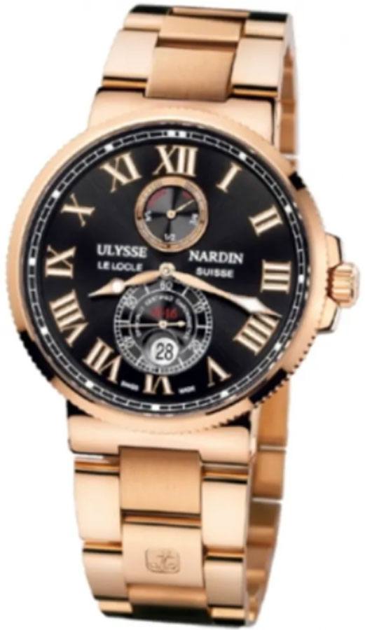 Ulysse Nardin Marine Watches Mens Black Self winding Automatic 266-67-8M-42 Watch