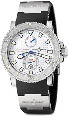 Ulysse Nardin Marine Watches Mens Silver Self winding Automatic Chronometer 263-33-3 Watch