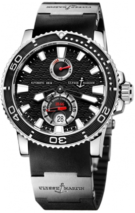 Ulysse Nardin Marine Watches Mens Black Self winding Automatic 263-33-3-82 Watch