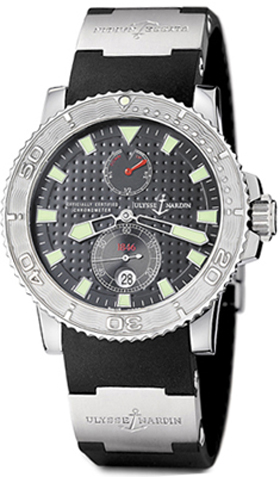 Ulysse Nardin Marine Watches Mens Grey Self winding Automatic Chronometer 263-33-3-91 Watch