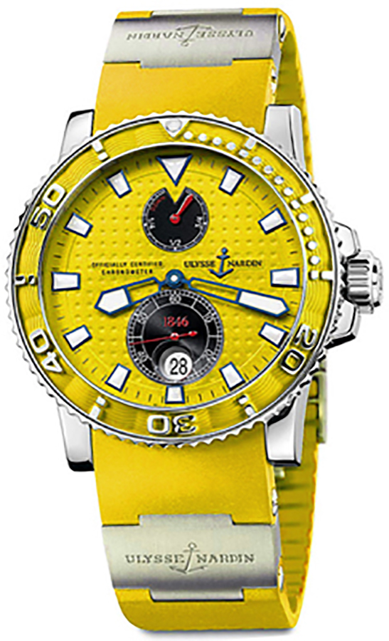 Ulysse Nardin Marine Watches Mens Yellow Self winding Automatic Chronometer 263-33-3-941 Watch