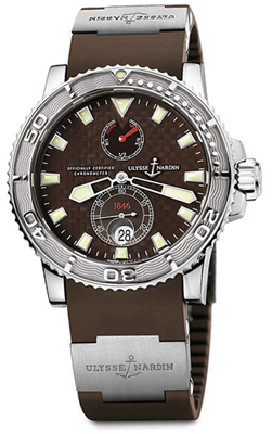 Ulysse Nardin Marine Watches Mens Red Self winding Automatic Chronometer 263-33-3-95 Watch