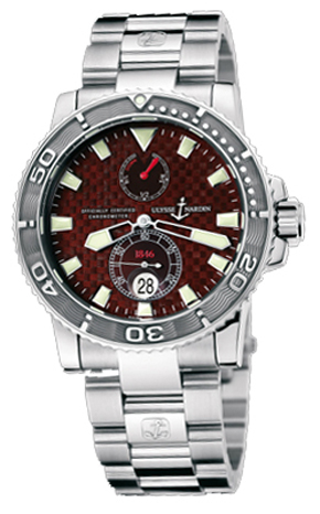Ulysse Nardin Marine Watches Mens Red Self winding Automatic Chronometer 263-33-7-95 Watch