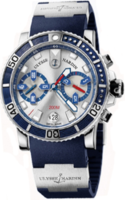 Ulysse Nardin Marine Watches Mens Silver Self winding Automatic 8003-102-3-91 Watch
