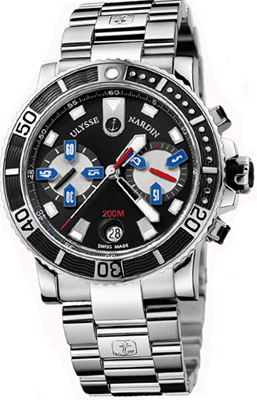 Ulysse Nardin Marine Watches Mens Black Self winding Automatic 8003-102-7-92 Watch