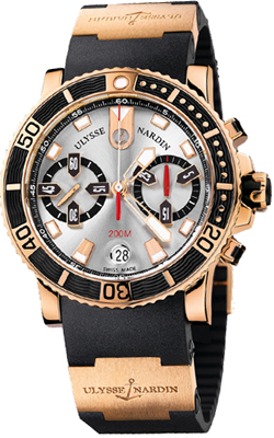 Ulysse Nardin Marine Watches Mens Silver Self winding Automatic 8006-102-3A-91 Watch