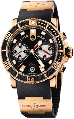 Ulysse Nardin Marine Watches Mens Black Self winding Automatic 8006-102-3A-92 Watch