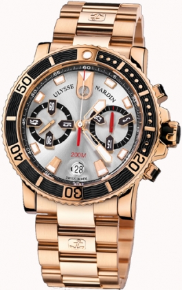 Ulysse Nardin Marine Watches Mens Silver Self winding Automatic 8006-102-8M-91 Watch