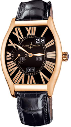 Ulysse Nardin Functional Watches Mens Black Self winding Automatic 336-48-52 Watch