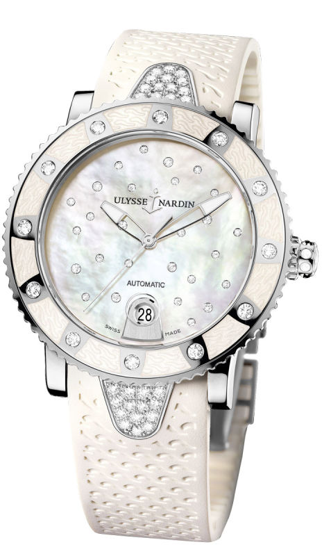 Ulysse Nardin Marine Watches Ladies White Self winding Automatic 8103-101E-3C-20 Watch