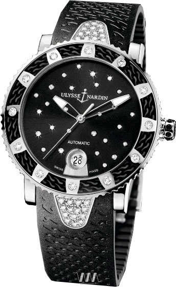 Ulysse Nardin Marine Watches Ladies Black Self winding Automatic 8103-101E-3C-22 Watch