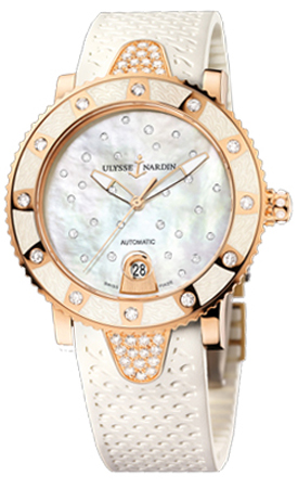 Ulysse Nardin Marine Watches Ladies White Self winding Automatic 8106-101E-3C-20 Watch