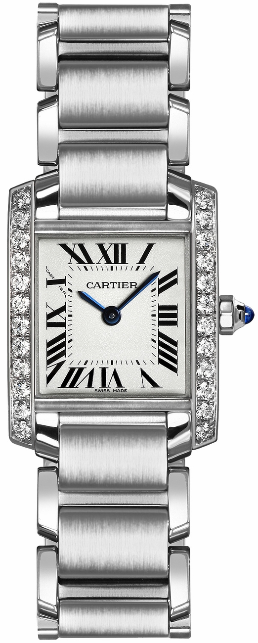 Cartier Tank Francaise Watches Ladies Silver Battery Operated Quartz W4TA0008 Watch
