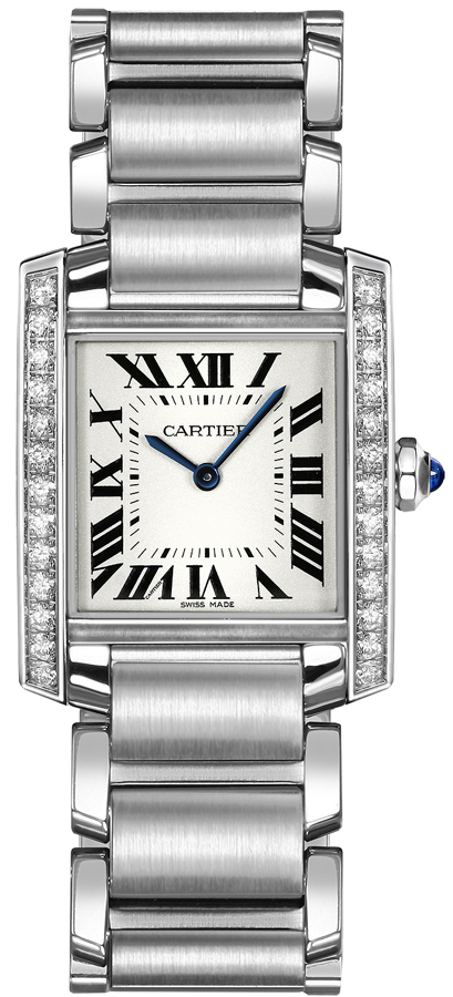 Cartier Tank Francaise Watches Ladies Silver Battery Operated Quartz W4TA0009 Watch
