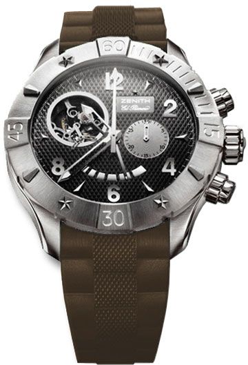 Zenith Defy Classic Men's 46.5mm Watches Mens Black Self winding Automatic Chronometer 03-0526-4021-75-R650 Watch