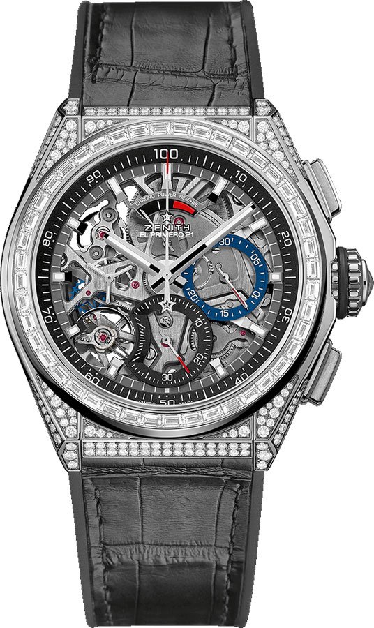 Zenith Defy El Primero 21 Watches Mens Openworked Skeleton Self winding Automatic Chronometer 32-9000-9004-78-R582 Watch