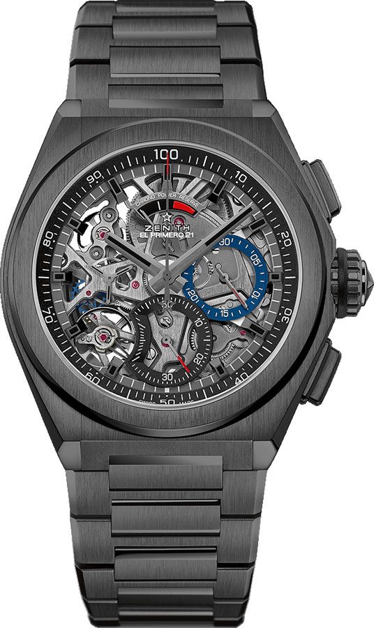 Zenith Defy El Primero 21 Watches Mens Openworked Skeleton Self winding Automatic Chronometer 49-9000-9004-78-M9000 Watch
