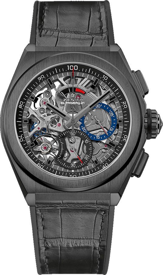 Zenith Defy El Primero 21 Watches Mens Openworked Skeleton Self winding Automatic Chronometer 49-9000-9004-78-R582 Watch