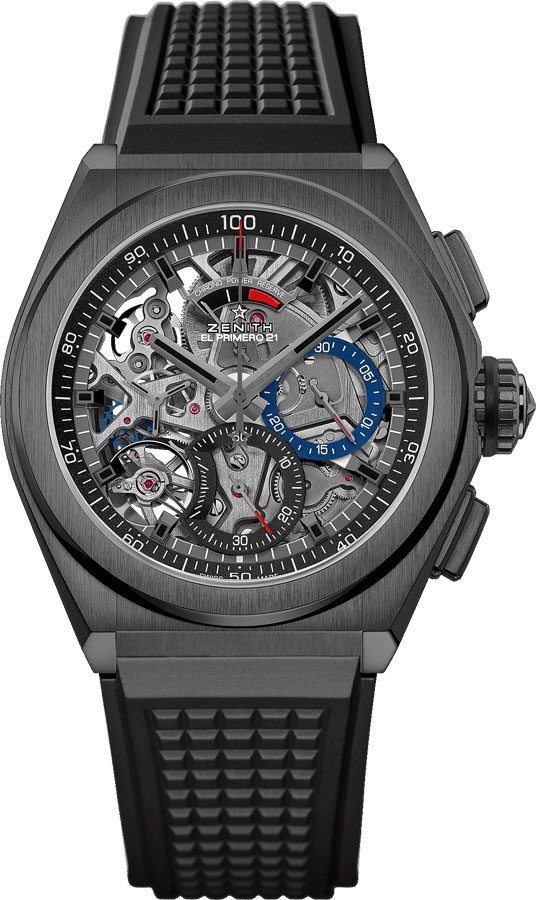 Zenith Defy El Primero 21 Watches Mens Openworked Skeleton Self winding Automatic Chronometer 49-9000-9004-78-R782 Watch