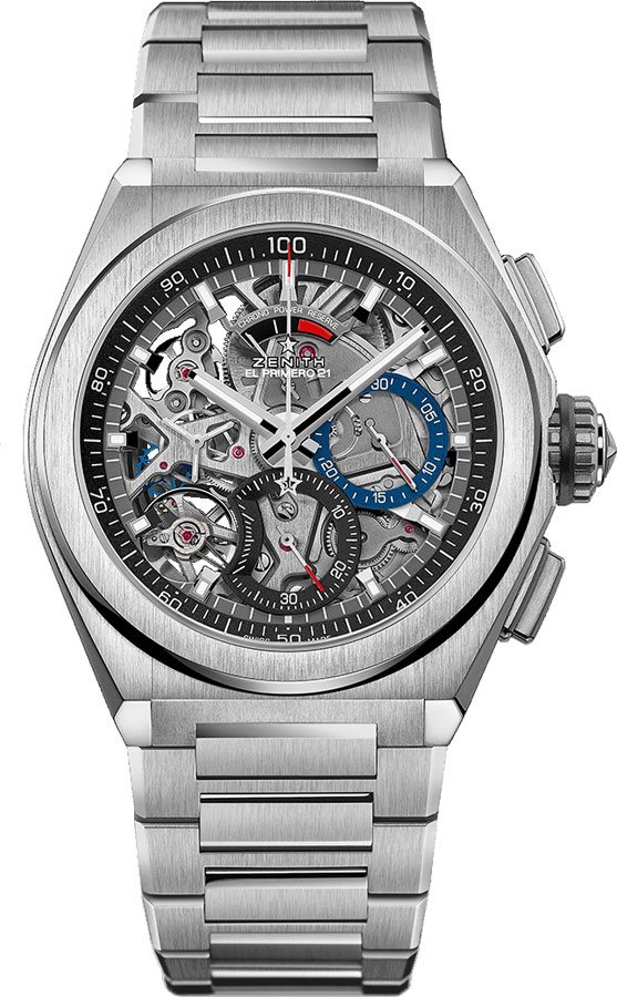 Zenith Defy El Primero 21 Watches Mens Openworked Skeleton Self winding Automatic Chronometer 95-9000-9004-78-M9000 Watch