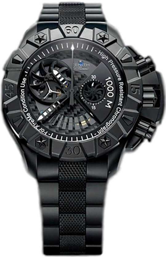 Zenith Defy Xtreme Watches Mens Black Self winding Automatic Chronometer 96-0527-4021-27-M529 Watch