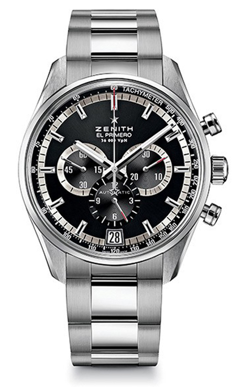 Zenith 2010 El Primero Collection Watches Mens Black Self winding Automatic Chronometer 03-2040-400-21-M2040 Watch