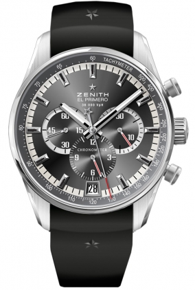 Zenith 2010 El Primero Collection Watches Mens Black Self winding Automatic Chronometer 03-2040-400-21-R580 Watch