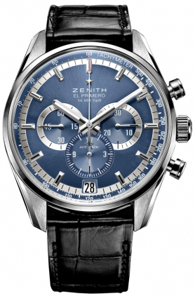 Zenith 2010 El Primero Collection Watches Mens Blue Self winding Automatic Chronometer 03-2041-400-51-C496 Watch