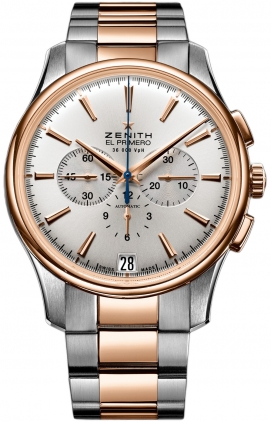 Zenith 2010 El Primero Collection Watches Mens Silver Self winding Automatic Chronometer 51-2112-400-01-M2110 Watch