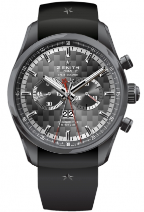 Zenith El Primero Rattrapante Watches Mens Black Self winding Automatic Chronometer 75-2050-4026-21-R530 Watch