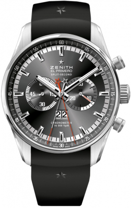 Zenith 2010 El Primero Collection Watches Mens Black Self winding Automatic Chronometer 03-2050-4026-91-R530 Watch